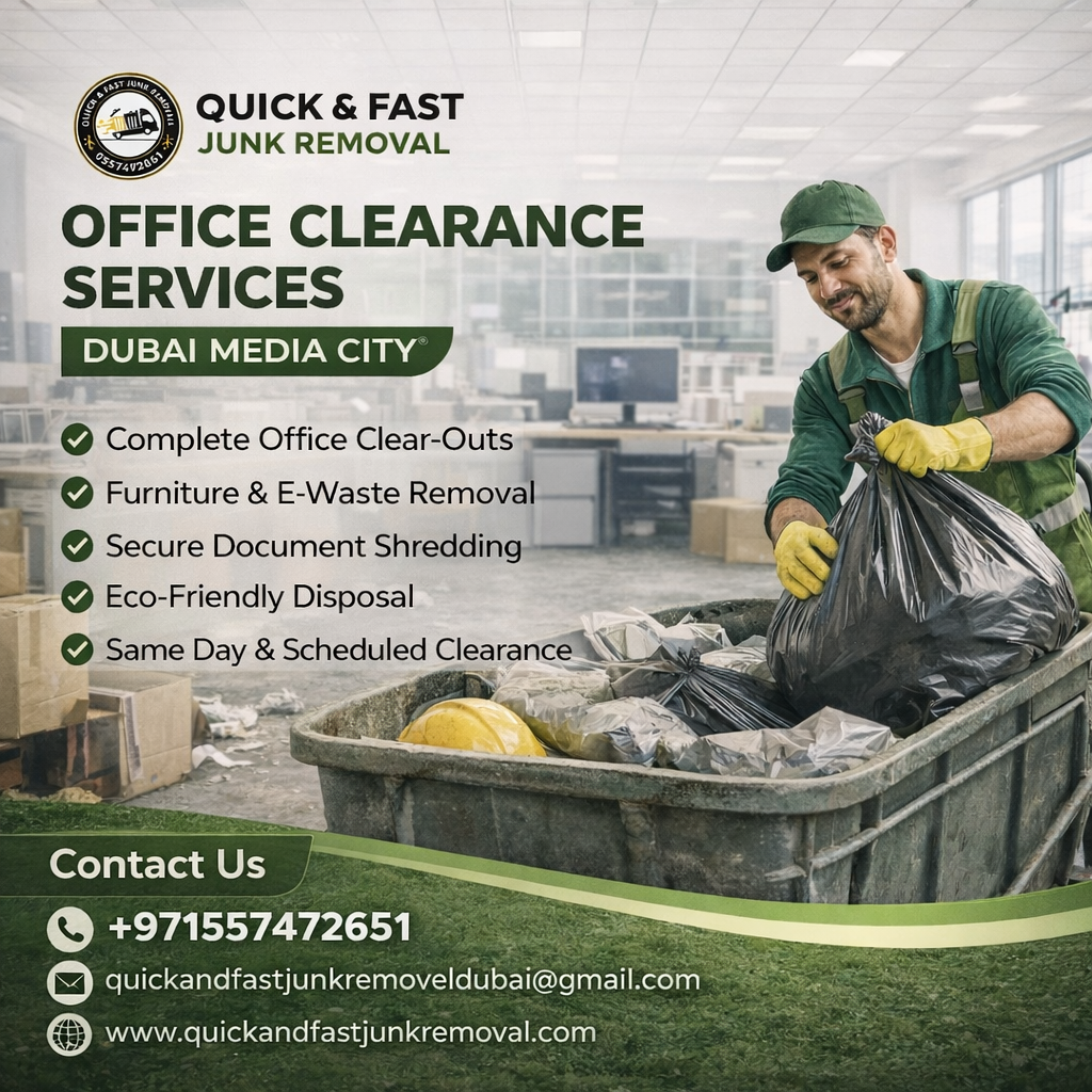 Office clearance services Dubai Media City
