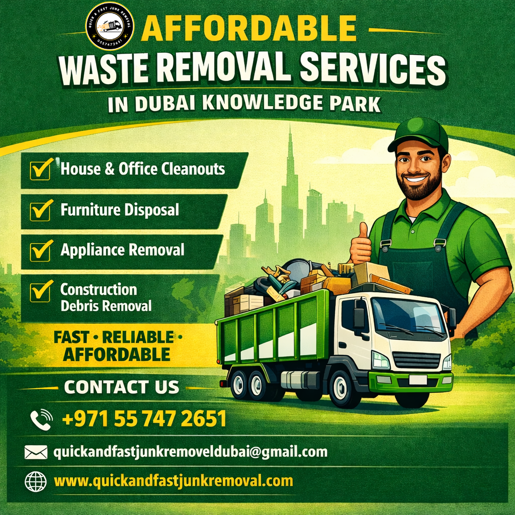 Affordable Waste Removal Services in Dubai Knowledge Park | +971557472651 affordable waste removal services in dubai knowledge park