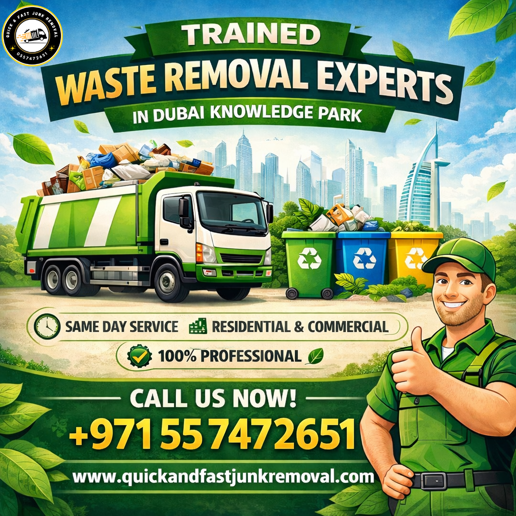 trained waste removal experts in dubai knowledge park