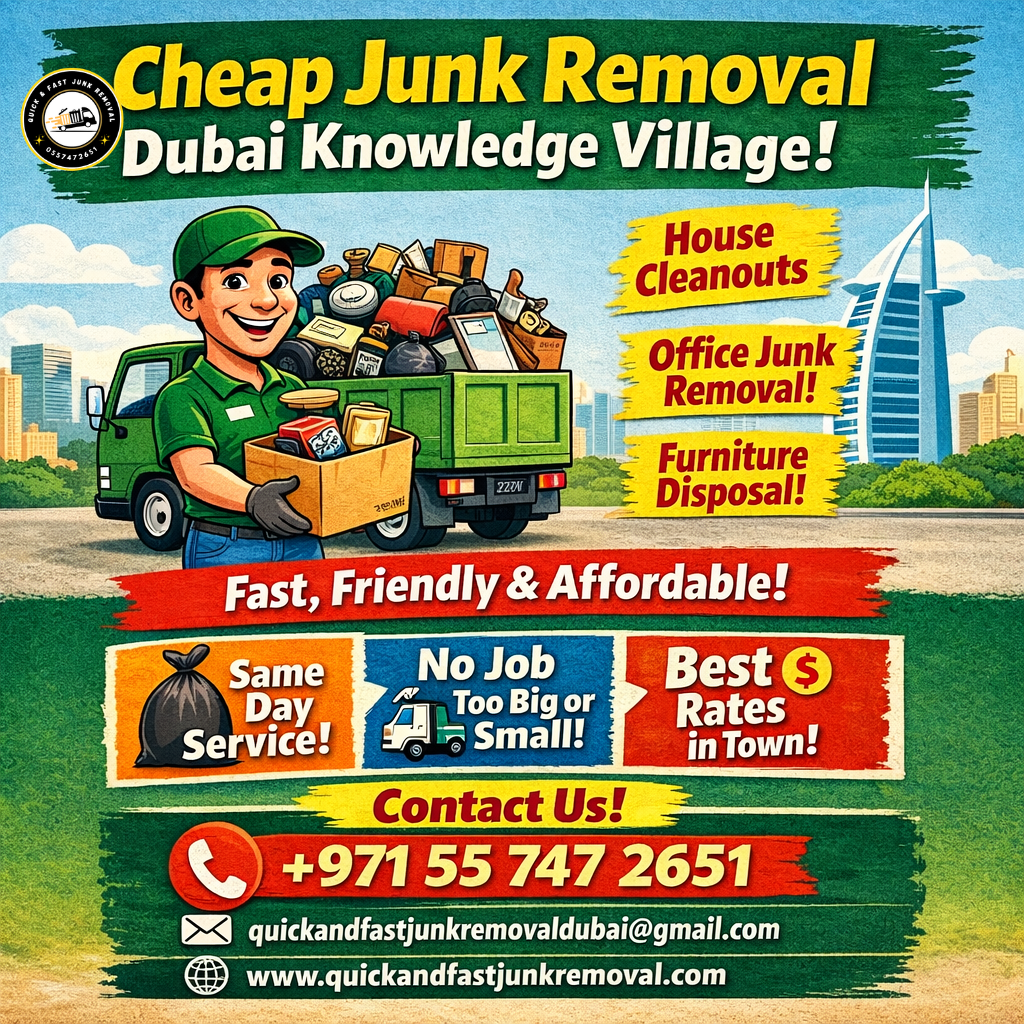 cheap junk removal Dubai Knowledge Village | +971557472651 cheap junk removal dubai knowledge village