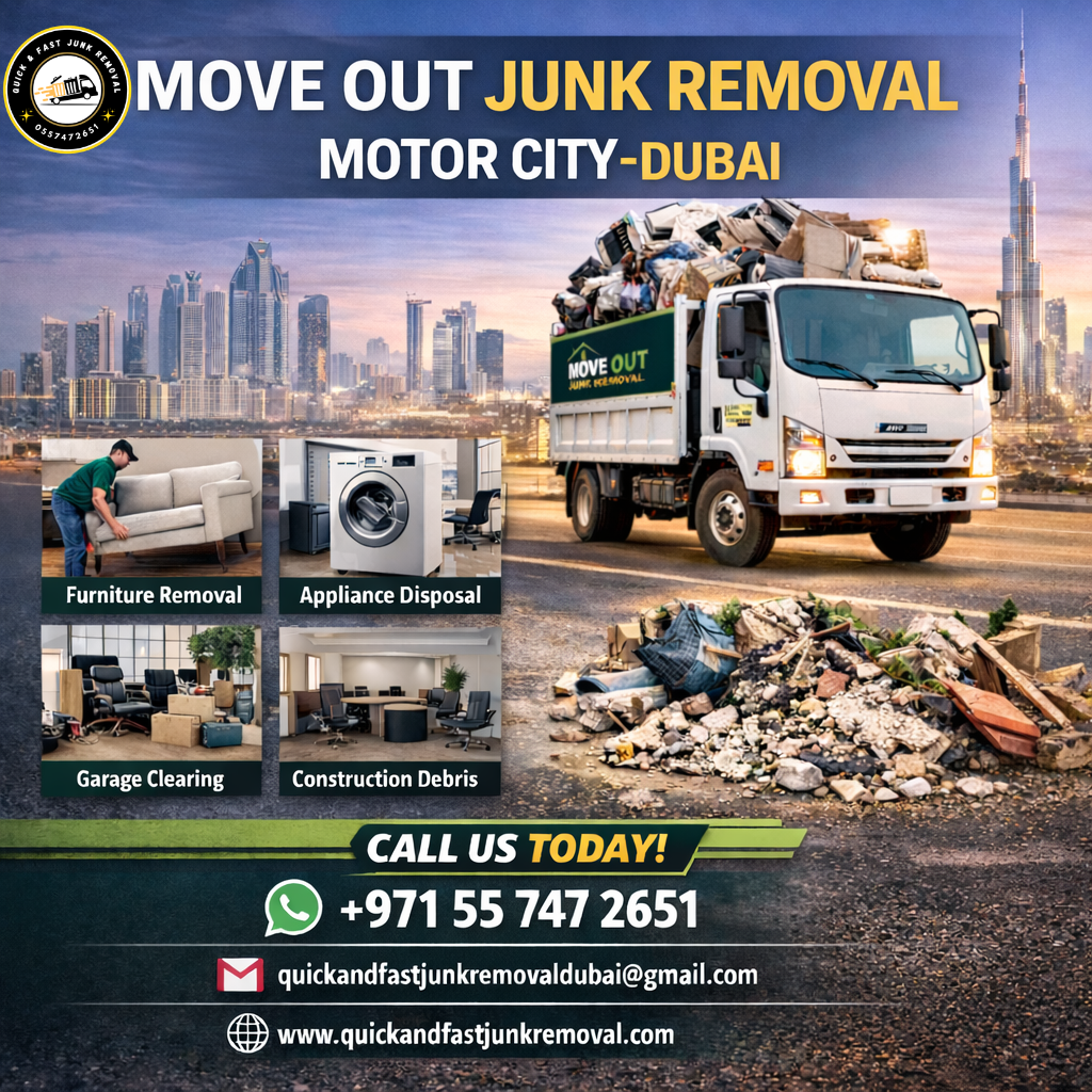 Move out junk removal Motor City Dubai move out junk removal motor city dubai