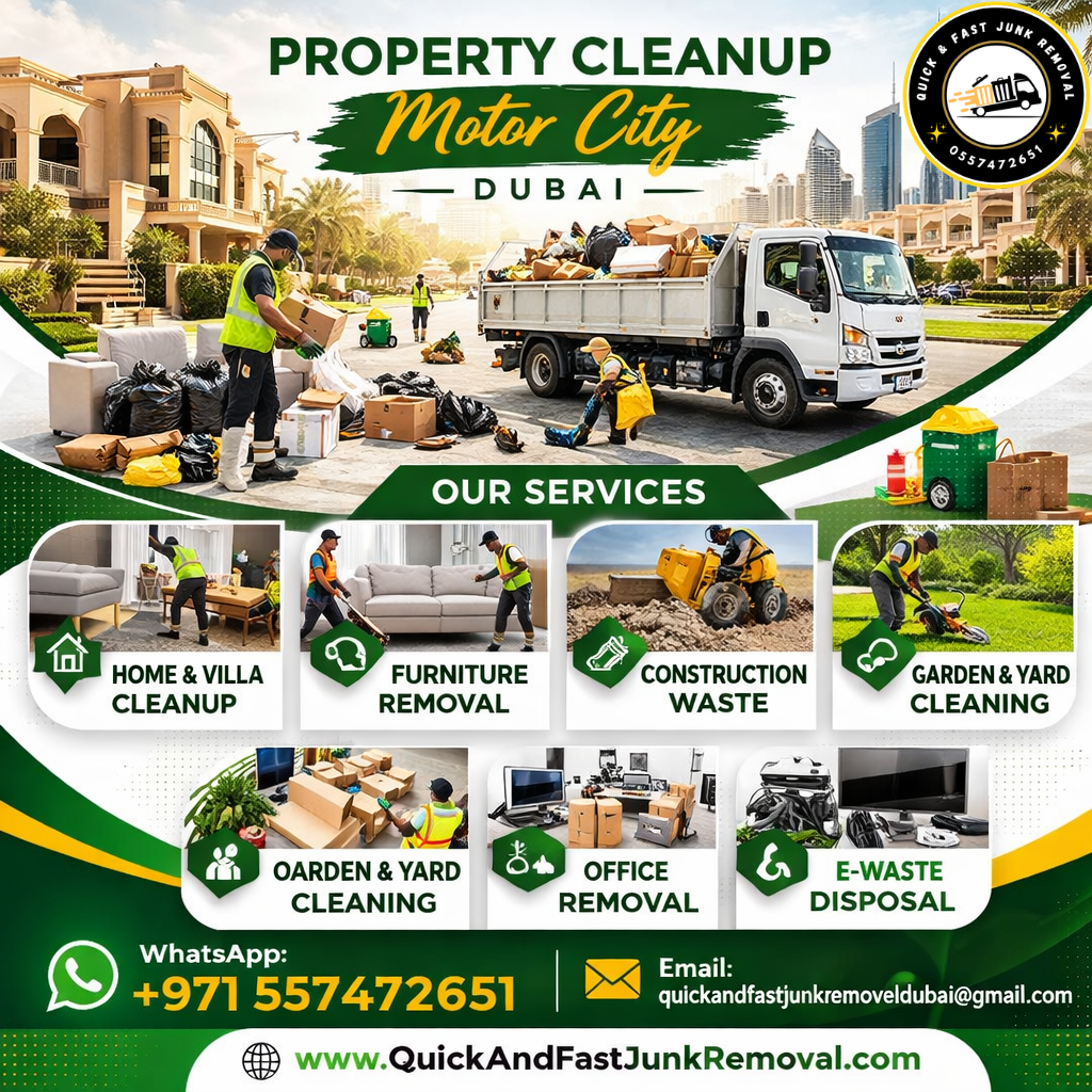 property cleanup motor city dubai