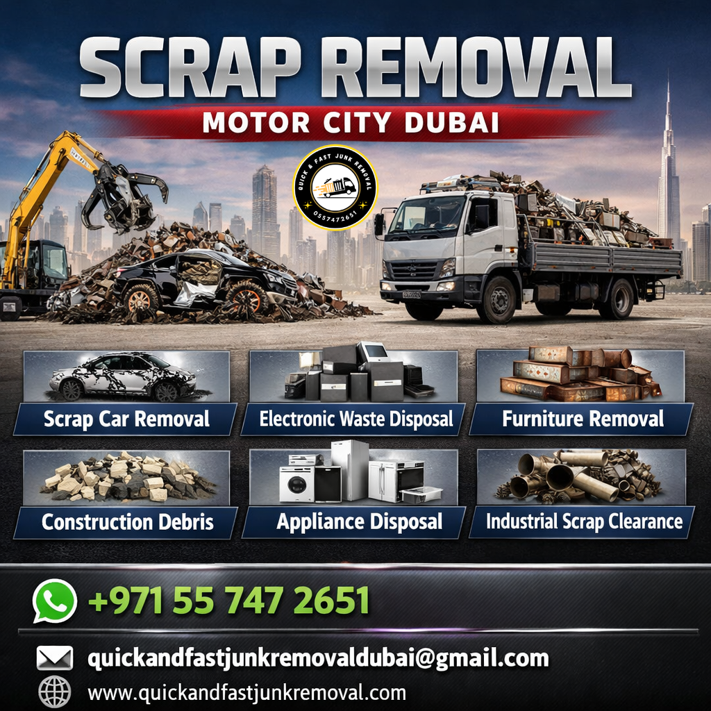 scrap removal motor city dubai