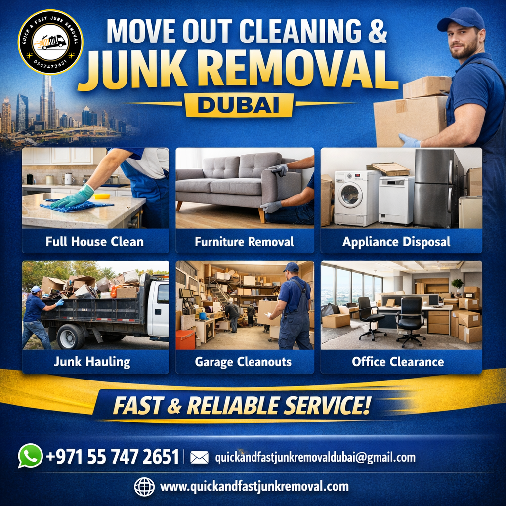 Move Out Cleaning Junk Removal Dubai move out cleaning junk removal dubai