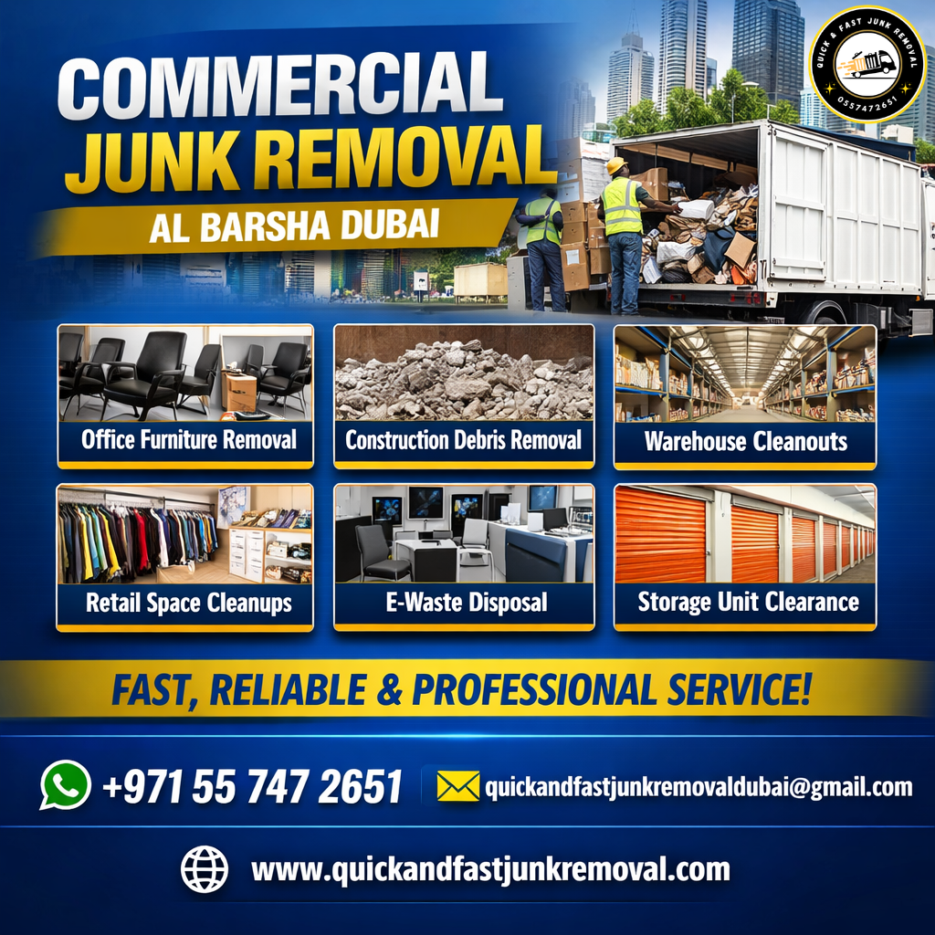 Commercial junk removal Al Barsha Dubai commercial junk removal al barsha dubai