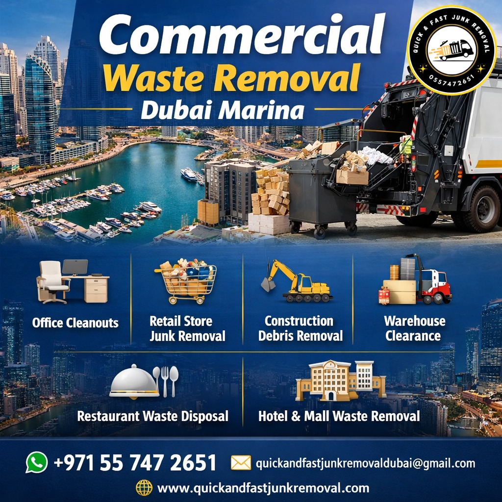 Commercial waste removal Dubai Marina commercial waste removal dubai marina
