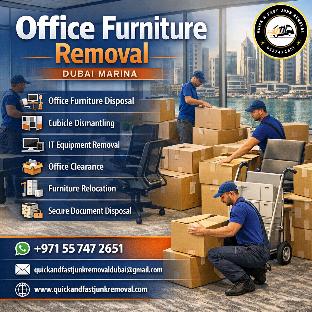 office furniture removal dubai marina