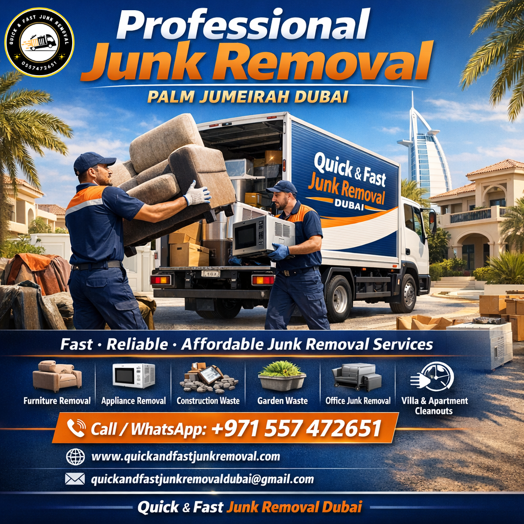professional junk removal palm jumeirah dubai