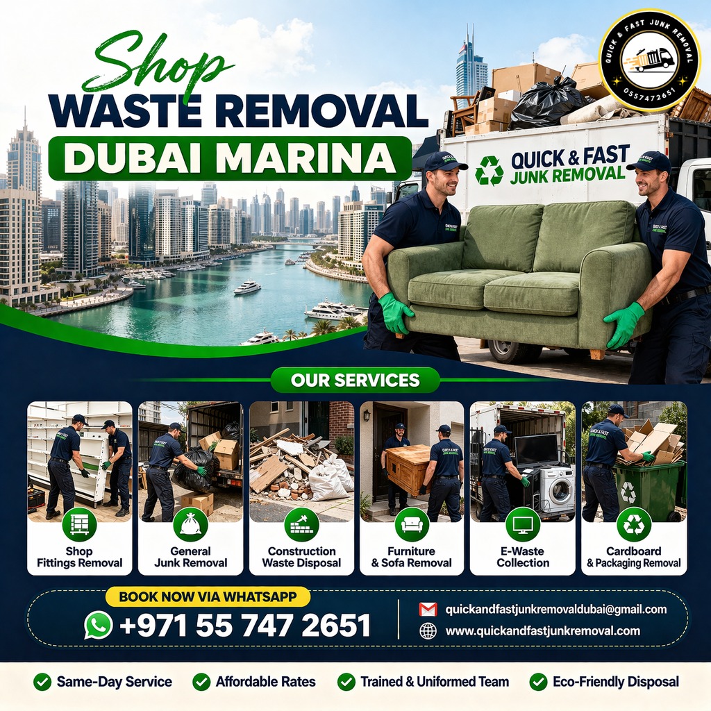 Shop waste removal Dubai Marina shop waste removal dubai marina