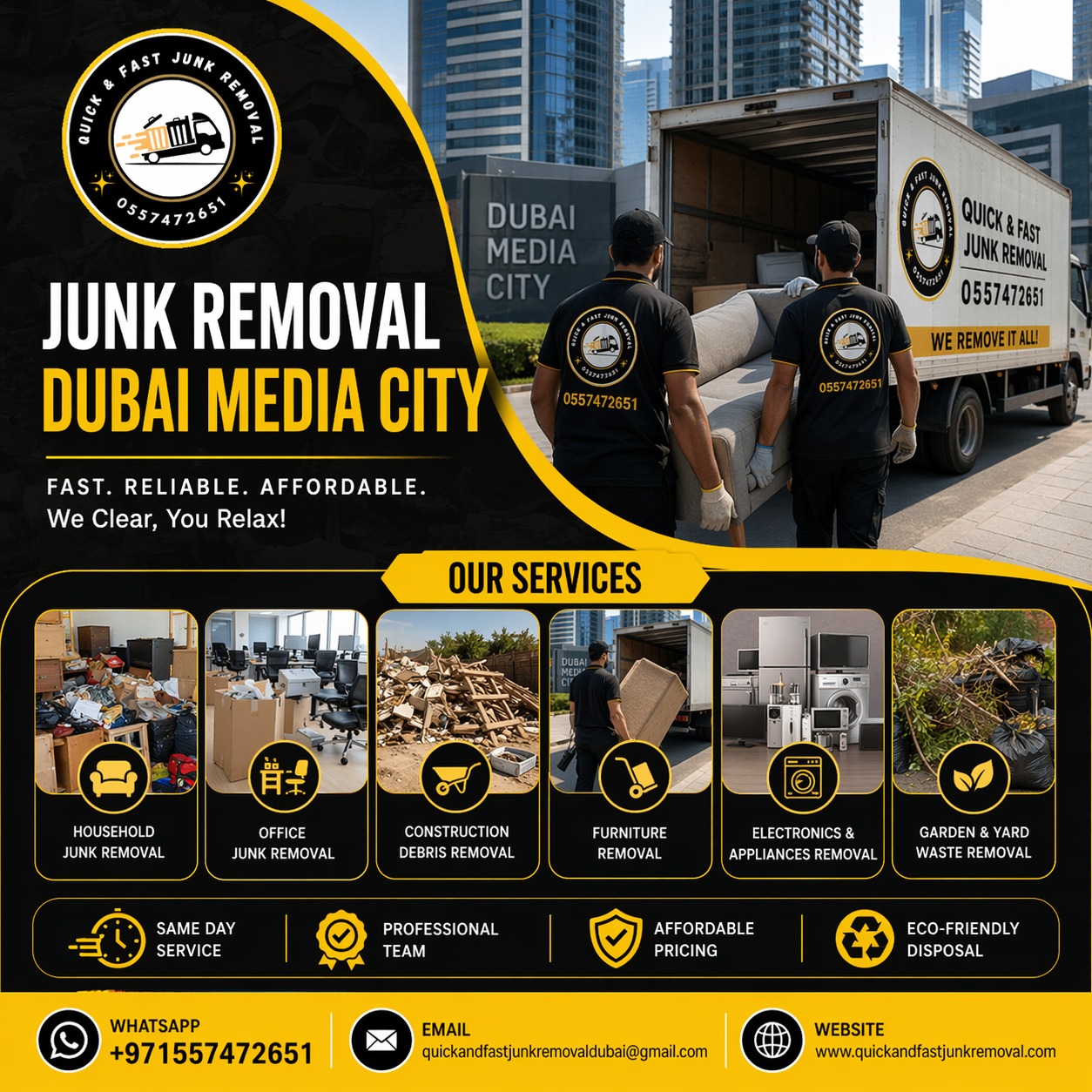 junk removal dubai media city