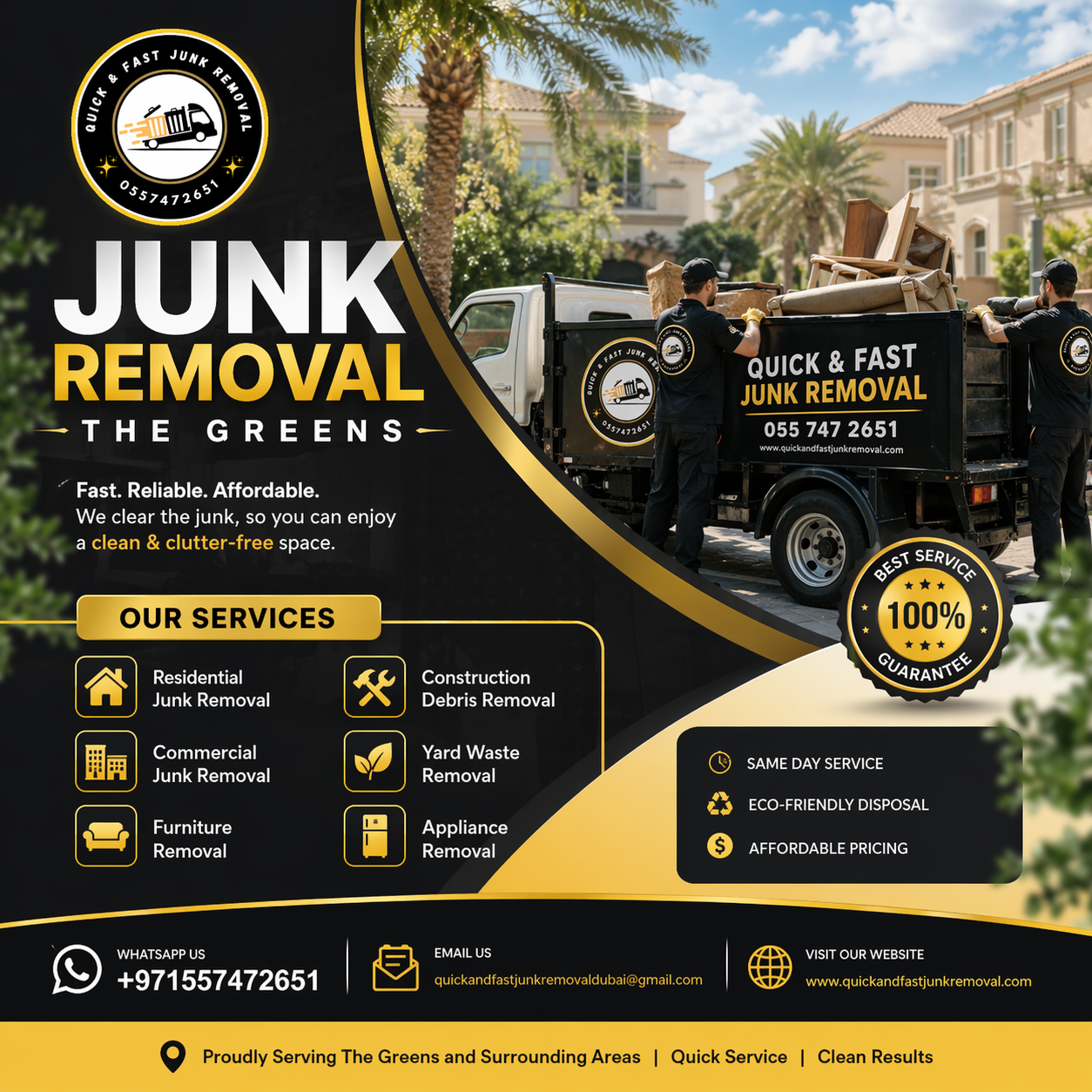 junk removal the greens
