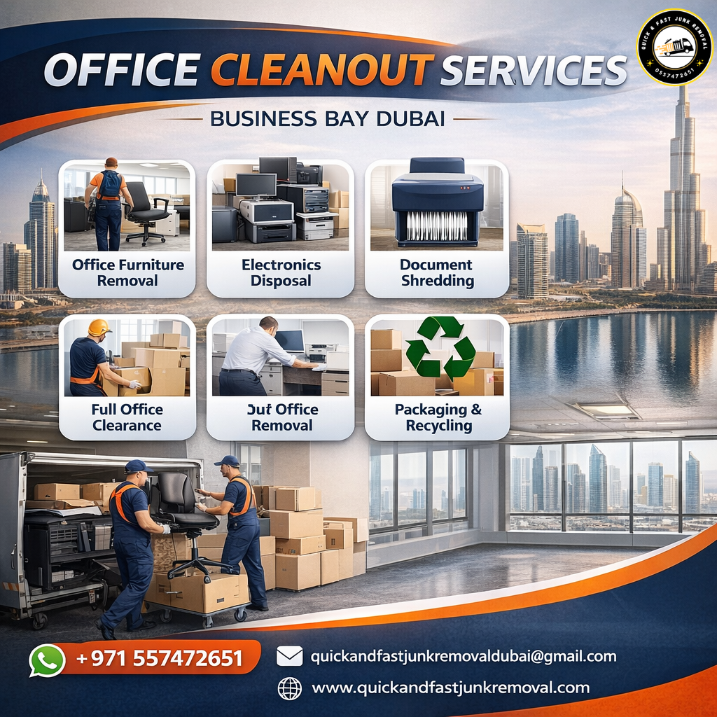 Office cleanout services Business Bay Dubai office cleanout services business bay dubai
