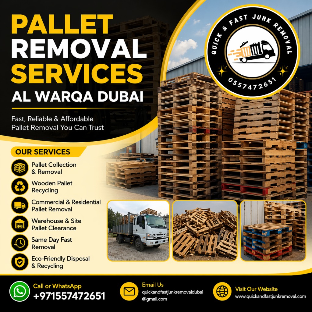 Pallet removal services Al Warqa Dubai pallet removal services al warqa dubai