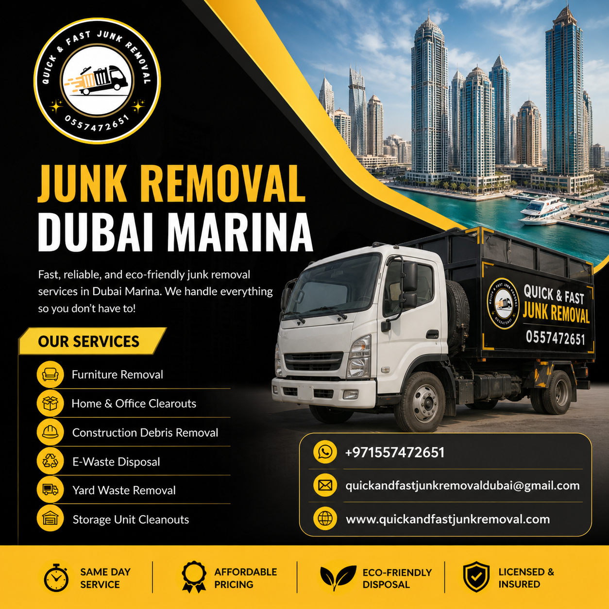 Junk Removal Dubai Marina