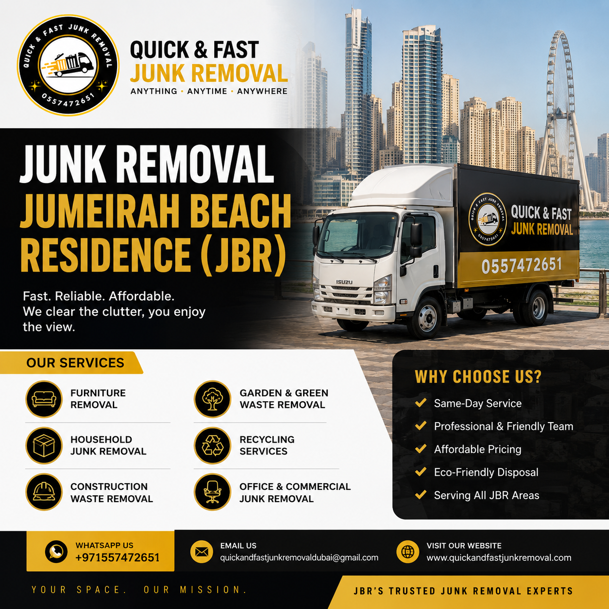 Junk Removal Jumeirah Beach Residence (JBR) Junk Removal Jumeirah Beach Residence (JBR)