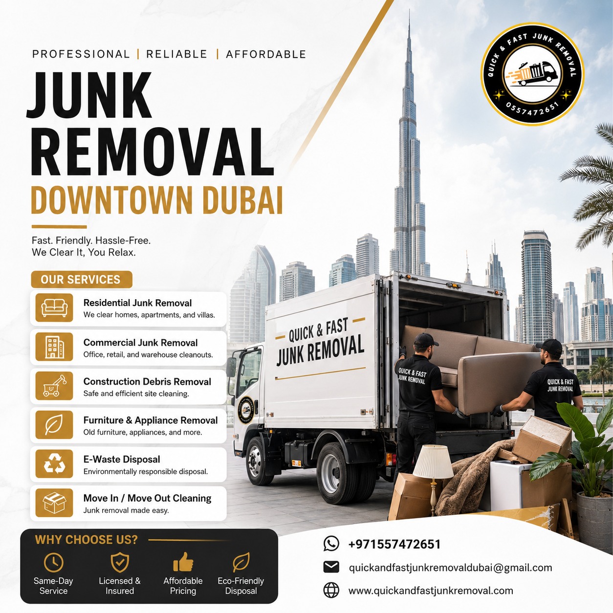 Junk Removal Downtown Dubai junk removal downtown dubai