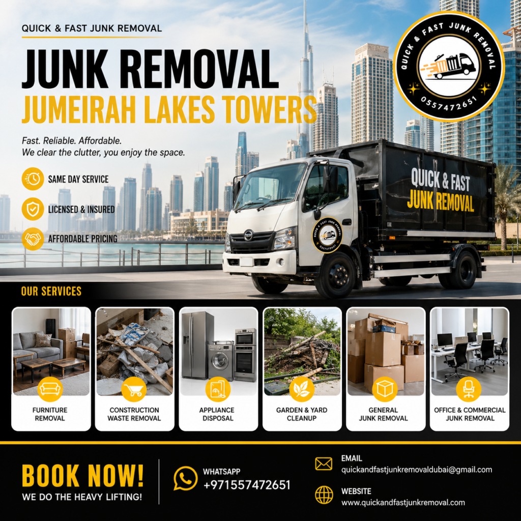 Junk Removal Jumeirah Lakes Towers junk removal jumeirah lakes towers
