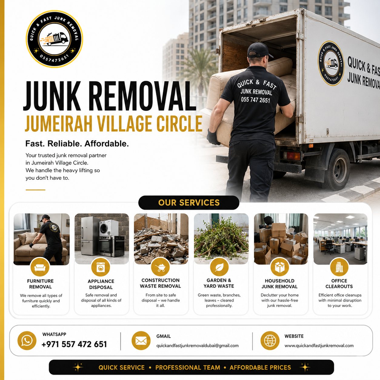 junk removal jumeirah village circle