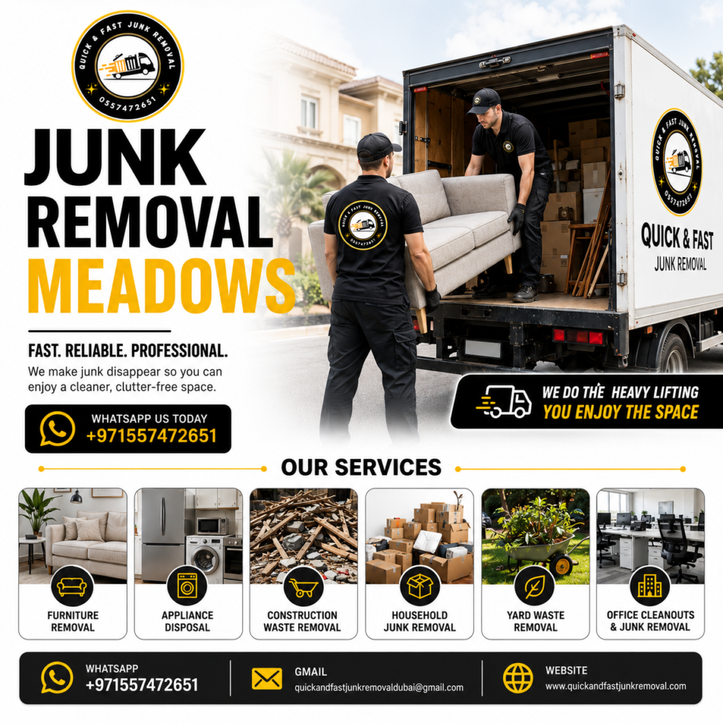 junk removal meadows dubai