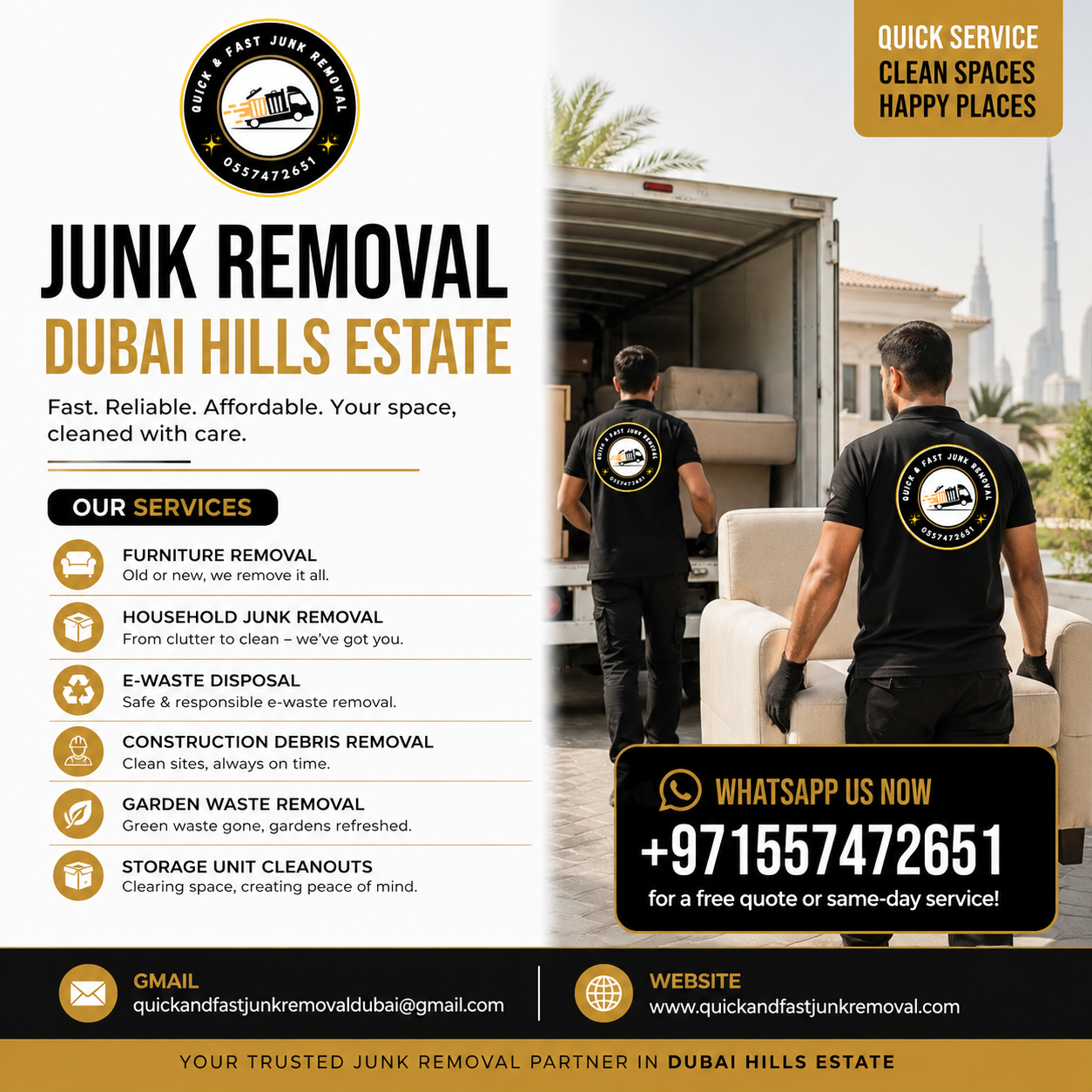 junk removal dubai hills estate