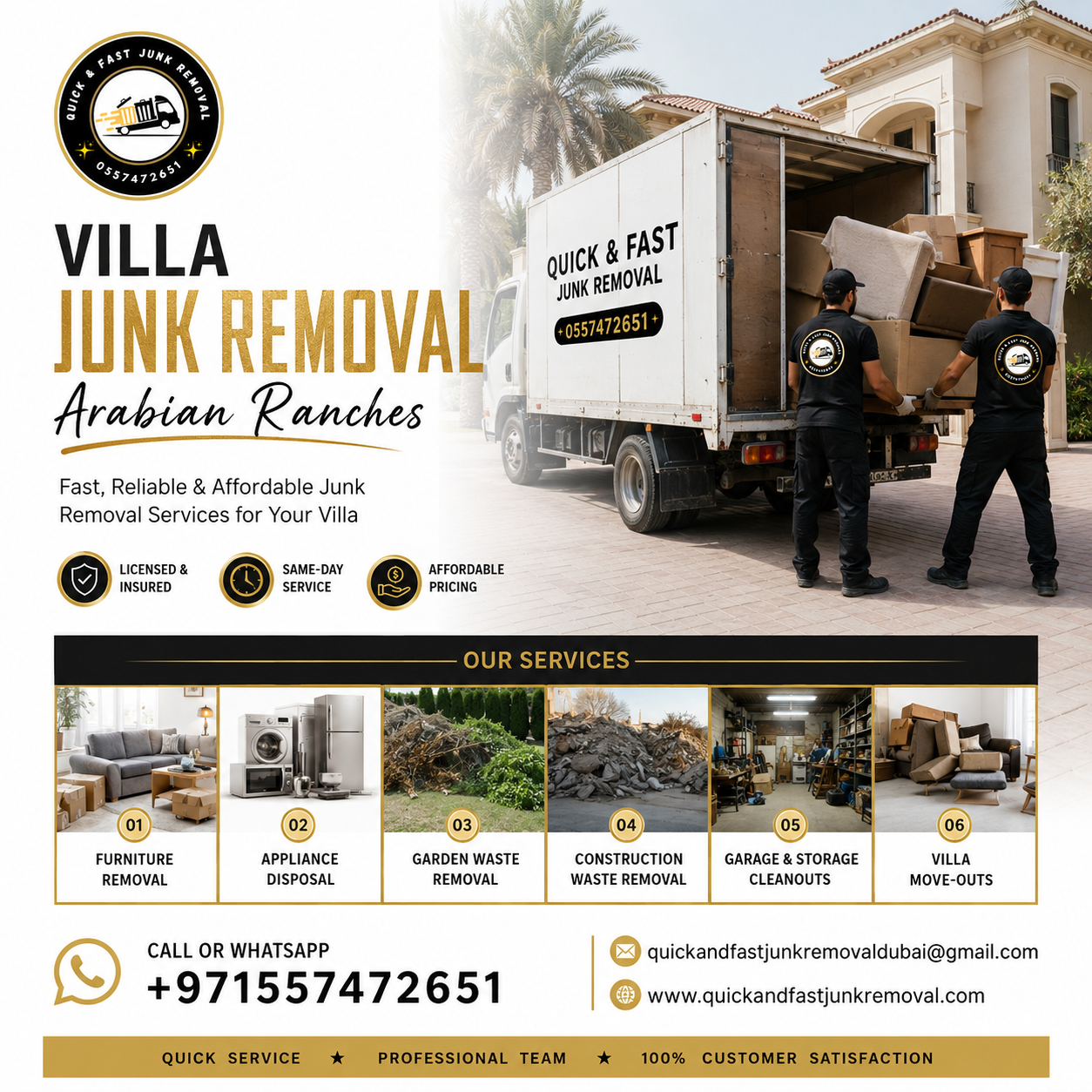 Villa junk removal Arabian Ranches villa junk removal arabian ranches