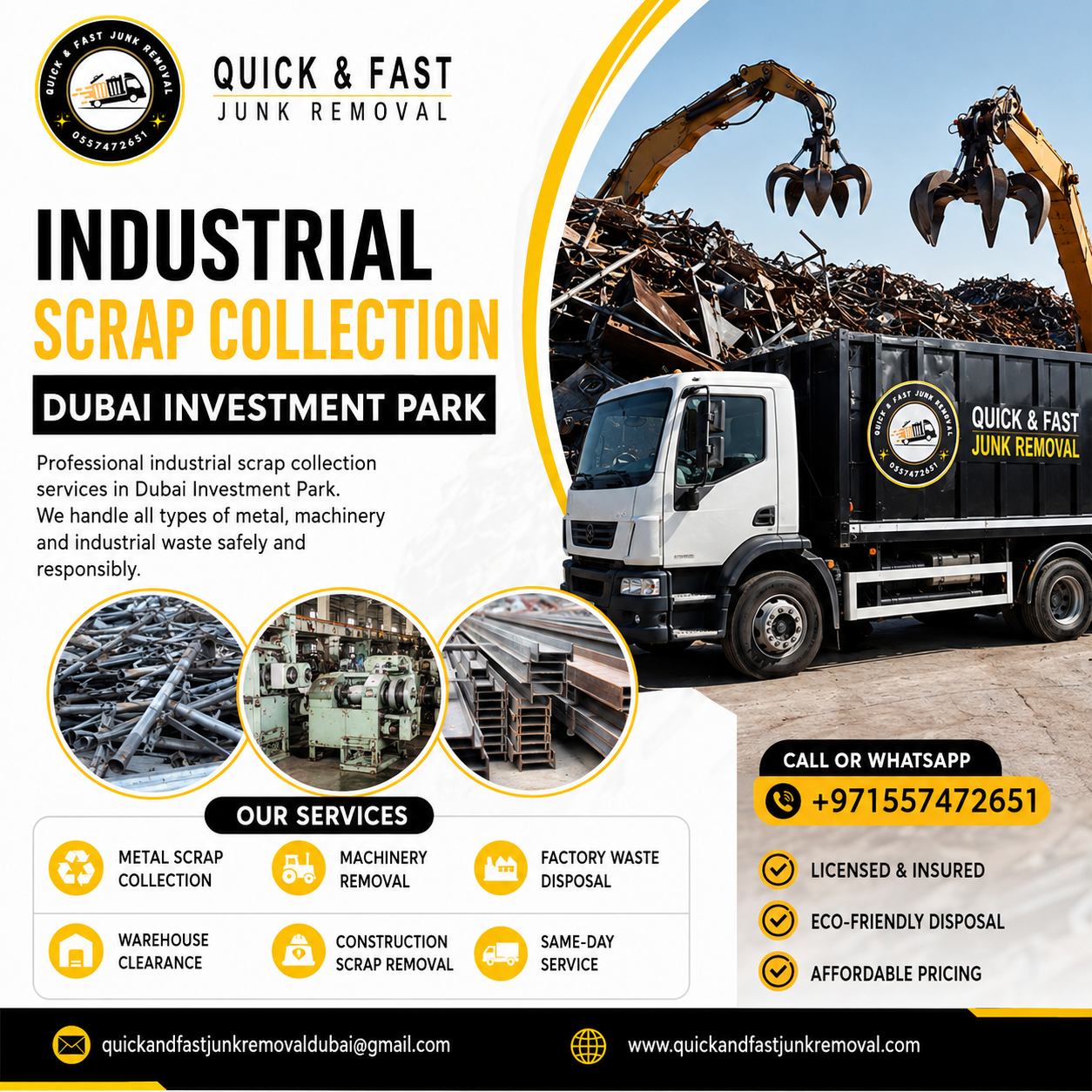 industrial scrap collection dubai investment park