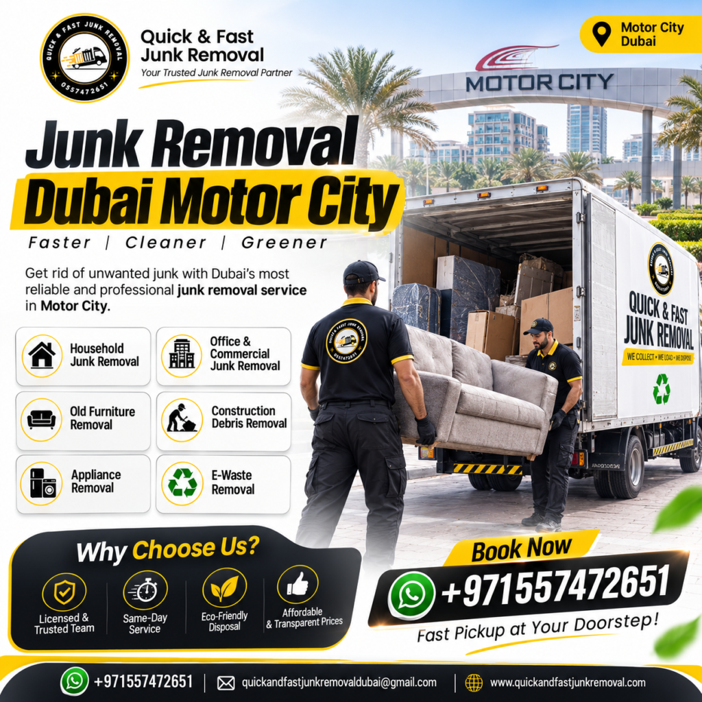 junk removal dubai motor city