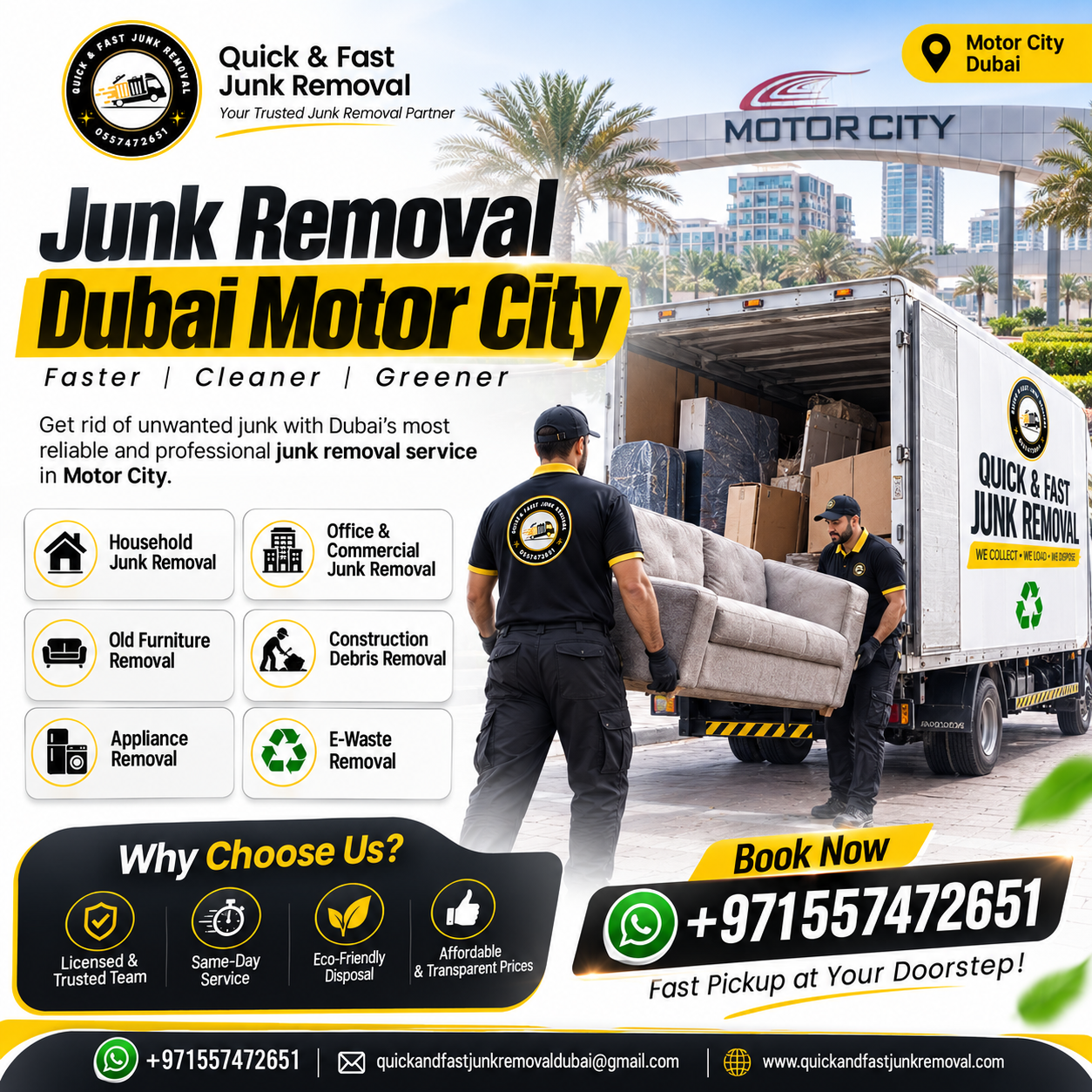 junk removal dubai motor city