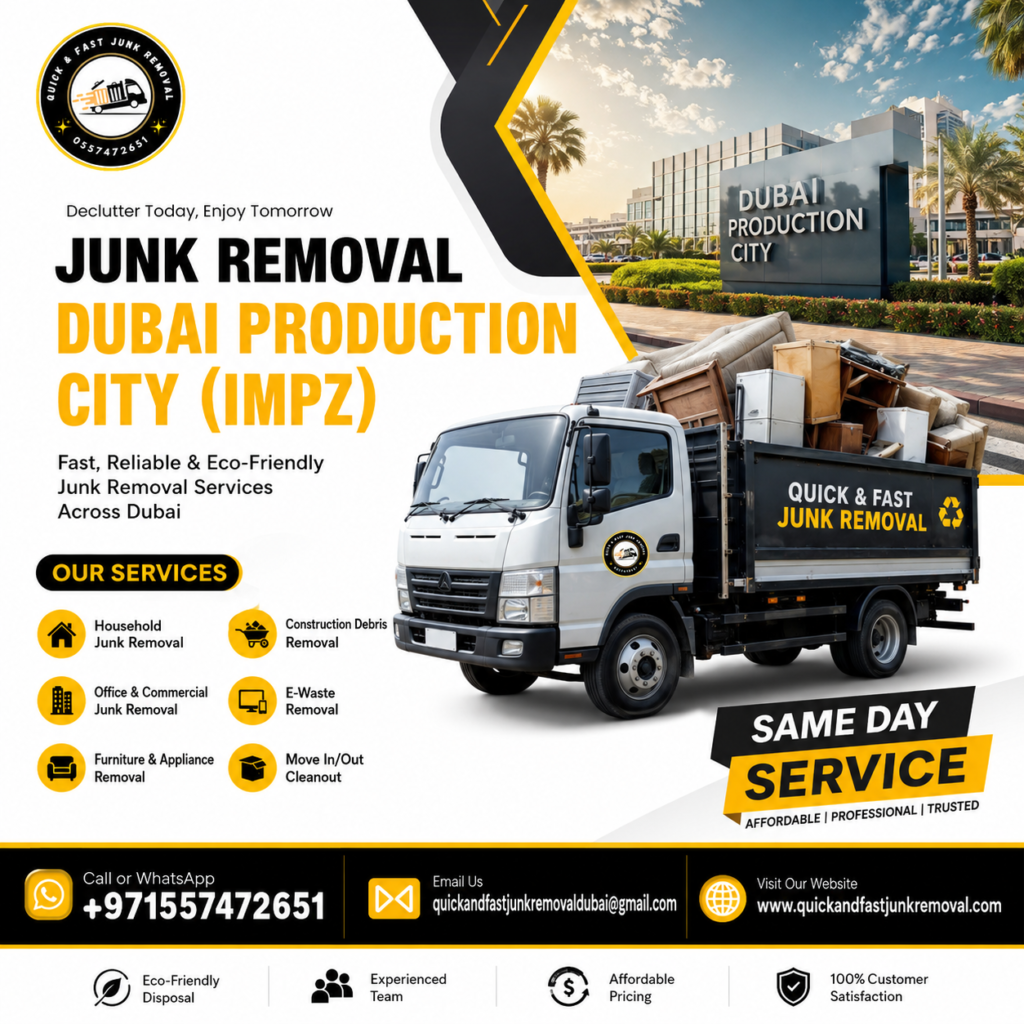 Junk Removal Dubai Production City (IMPZ) junk removal dubai production city (impz)