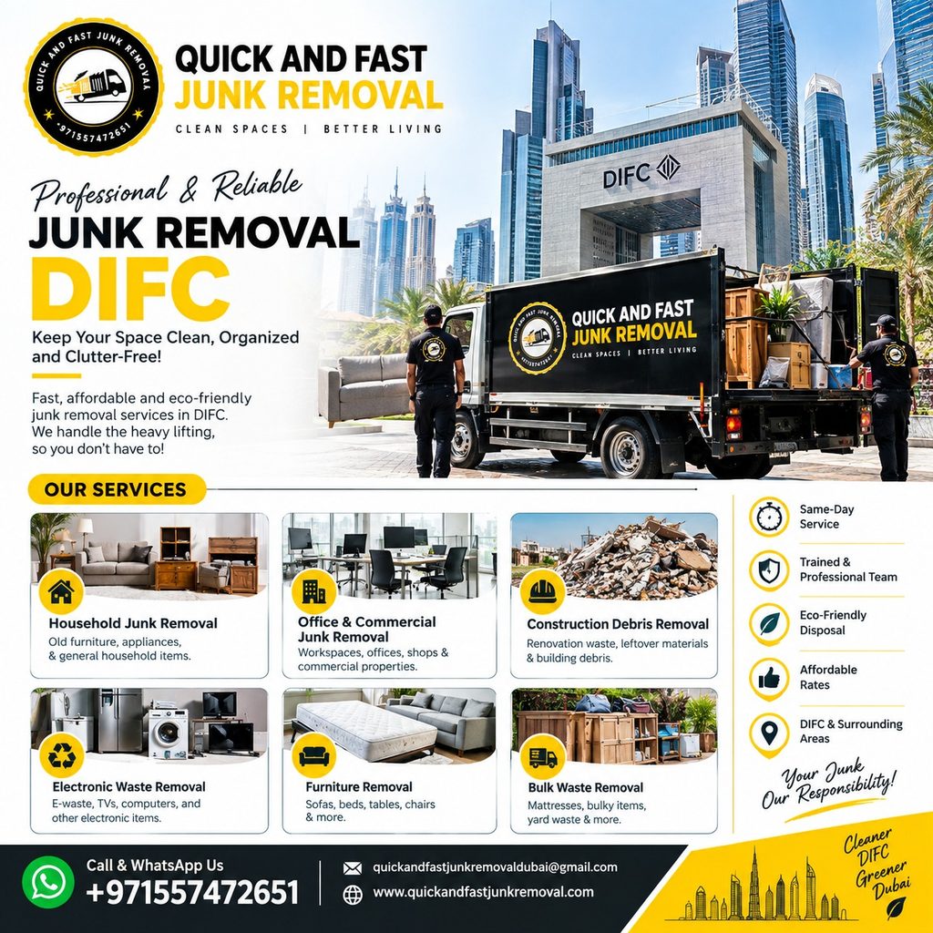 Junk Removal DIFC junk removal difc