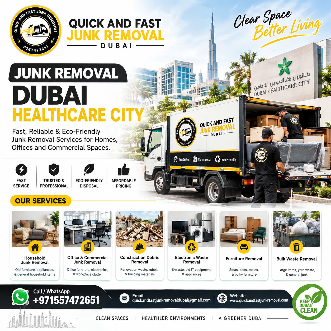 junk removal dubai healthcare city