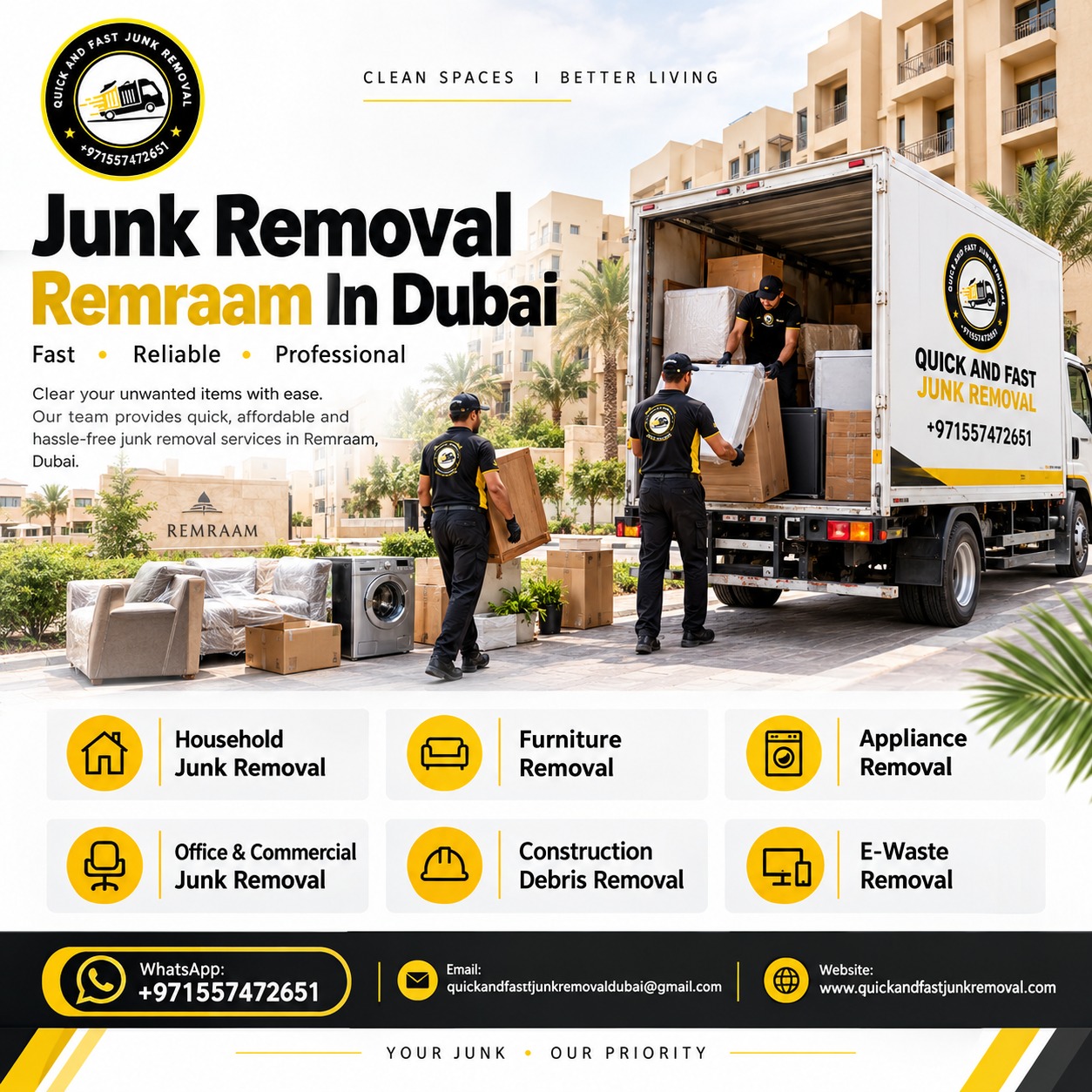junk removal remraam in dubai