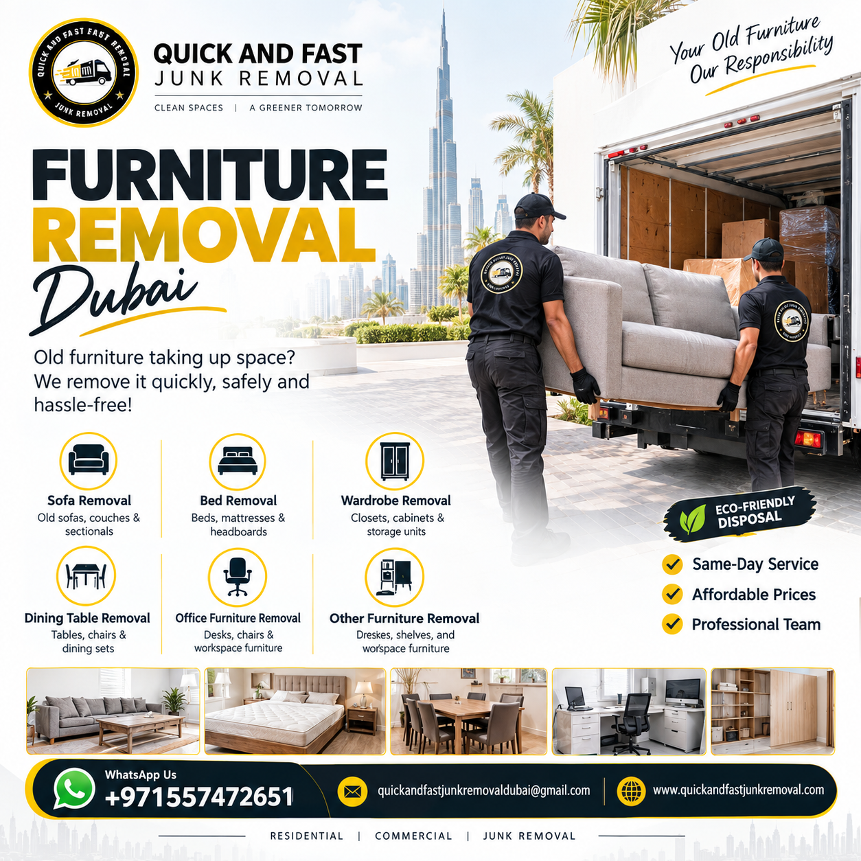 furniture removal dubai