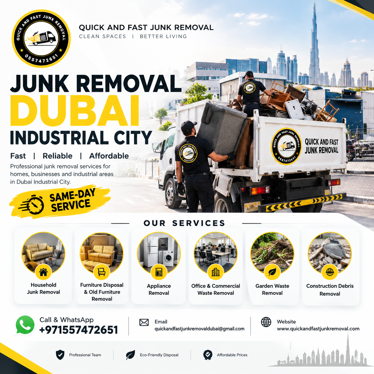 junk removal dubai industrial city
