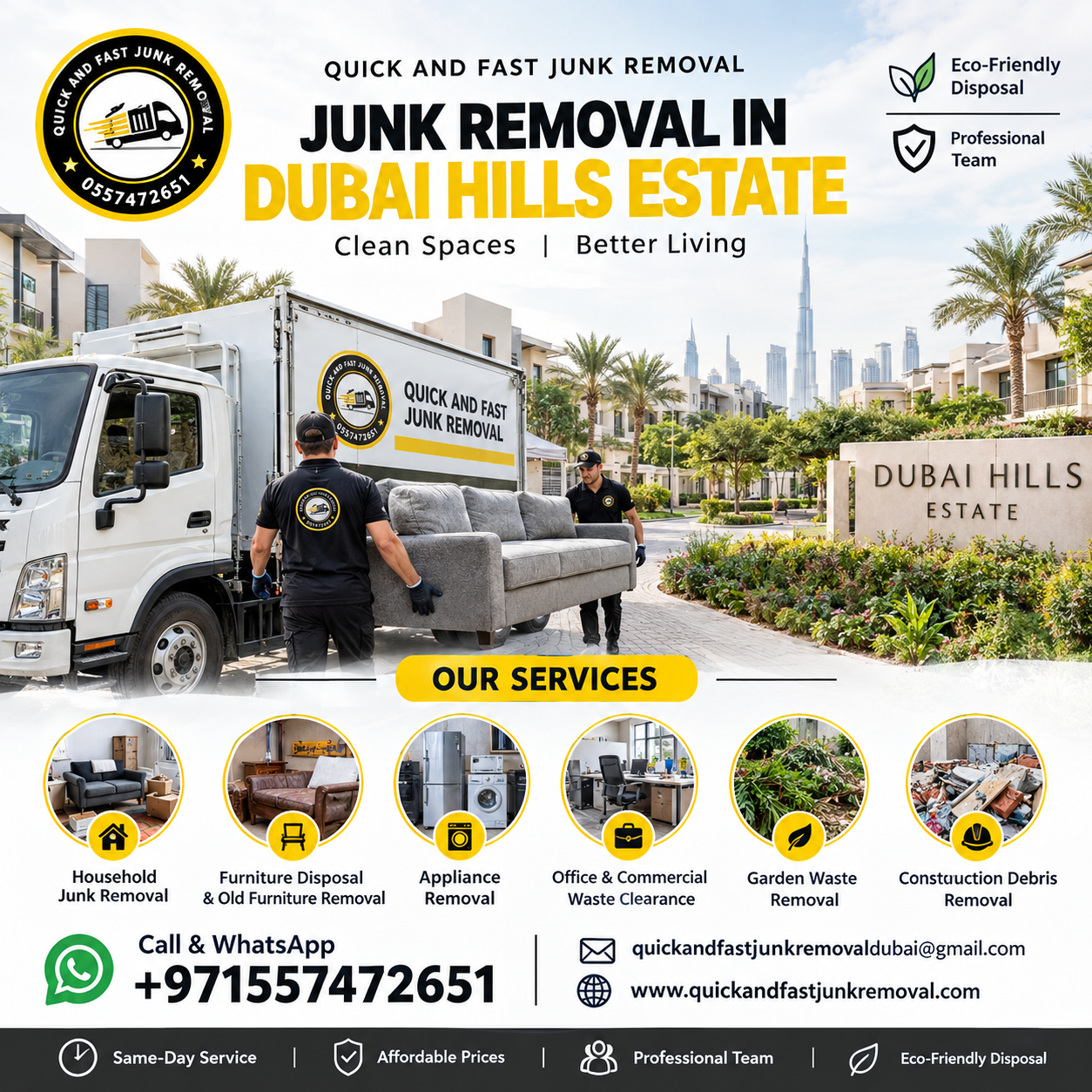 junk removal in dubai hills estate