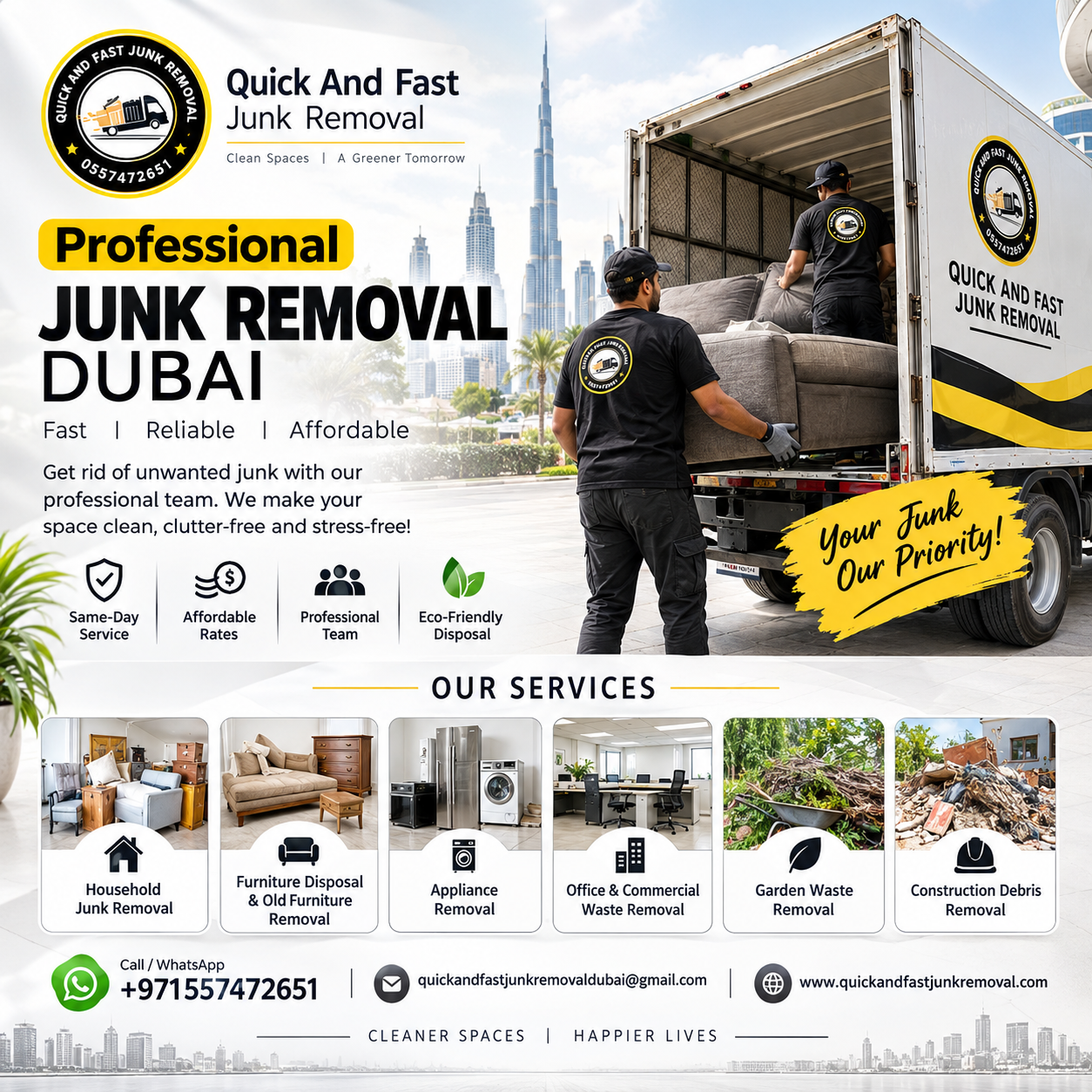 professional junk removal dubai